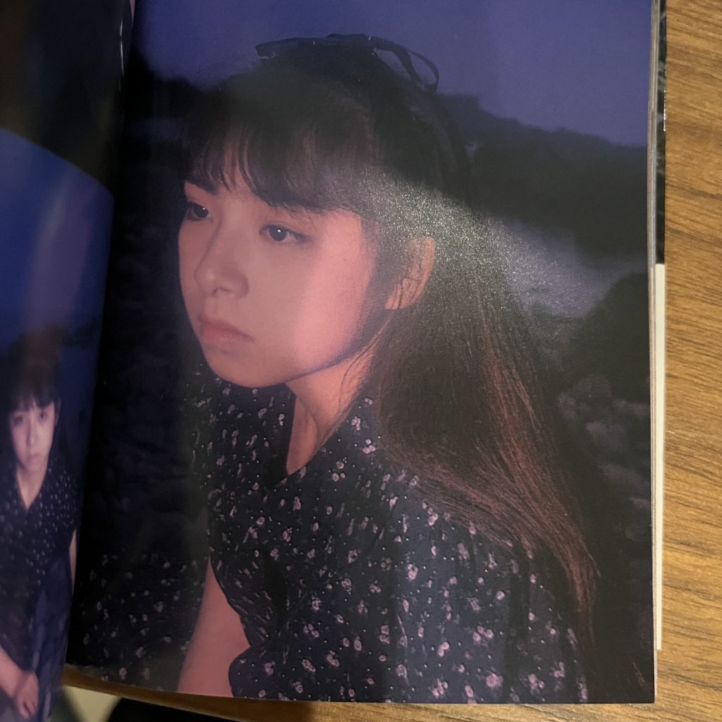 Hayama Midori in "Green Picture Story" - portrait in floral dress